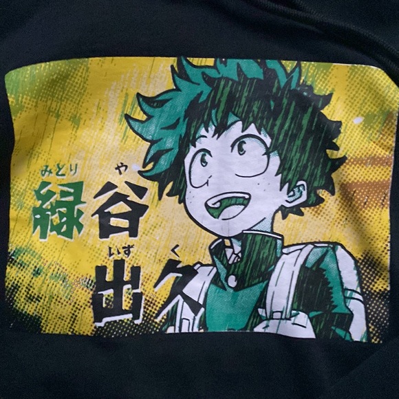 Black Anime Hoodie My Hero Academia - Picture 2 of 4